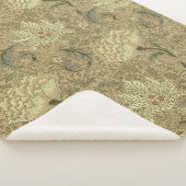 William Morris Windrush Wallpaper Pattern Sherpa Deken (3/4)