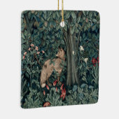 William Morris Woodland Tapestry Fox Keramisch Ornament (Rechts)
