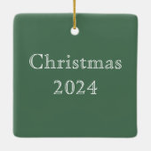 William Morris Woodland Tapestry Fox Keramisch Ornament (Achterkant)