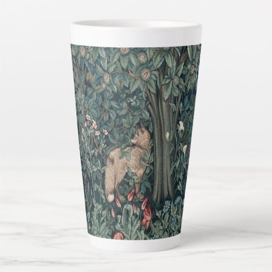 William Morris Woodland Tapestry Fox Latte Mok (Voorkant)