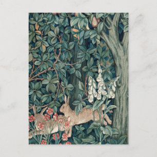 William Morris Woodland Tapestry Konijnen Briefkaart