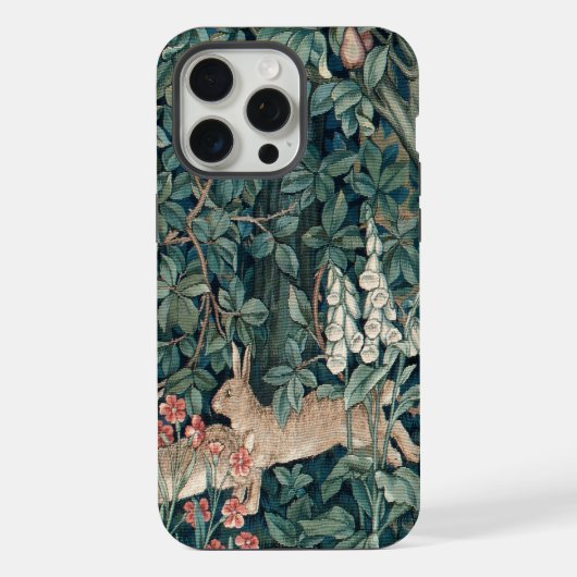William Morris Woodland Tapestry Konijnen iPhone Hoesje (Achterkant)