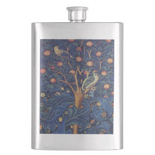 William Morris Woodpecker Tapestry Arts & Crafts Flacon