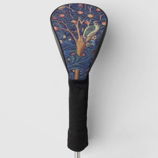 William Morris Woodpecker Tapestry Arts & Crafts Golfheadcover (Voorkant)