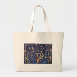 William Morris Woodpecker Tapestry Arts & Crafts Grote Tote Bag