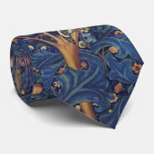 William Morris Woodpecker Tapestry Arts & Crafts Stropdas (Opgerold)