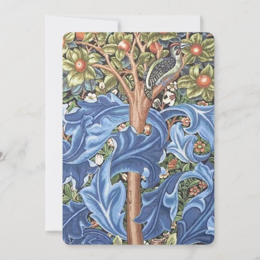 William Morris Woodpecker Tapestry Floral (Voorkant)