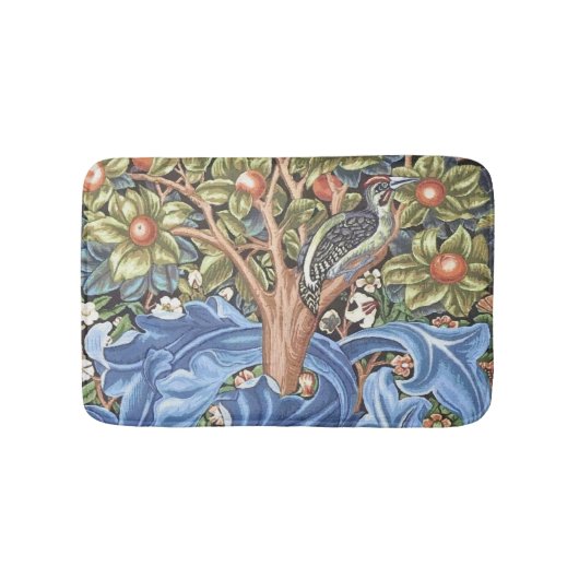 William Morris Woodpecker Tapestry Floral  Badmat (Voorkant)