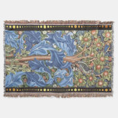 William Morris Woodpecker Tapestry Floral Deken (Voorkant)