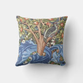 William Morris Woodpecker Tapestry Floral Kussen (Achterkant)