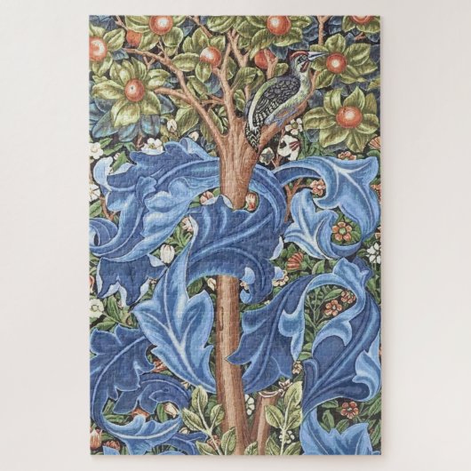 William Morris Woodpecker Tapestry Floral  Legpuzzel (Verticaal)