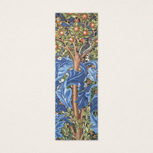 William Morris Woodpecker Tapestry Floral  Mini Visitekaartjes