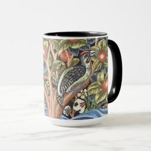 William Morris Woodpecker Tapestry Floral  Mok
