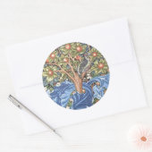 William Morris Woodpecker Tapestry Floral Ronde Sticker (Envelop)