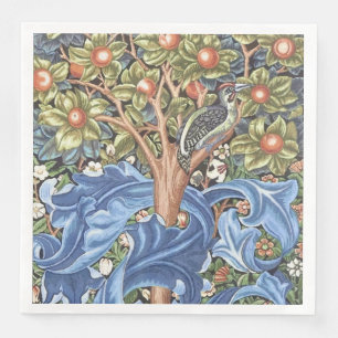William Morris Woodpecker Tapestry Floral  Servet