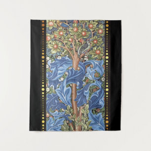 William Morris Woodpecker Tapestry Floral  Wandkleed