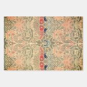 William Morris Wrapping Paper Flat Sheet Set van 3 (Voorkant 2)