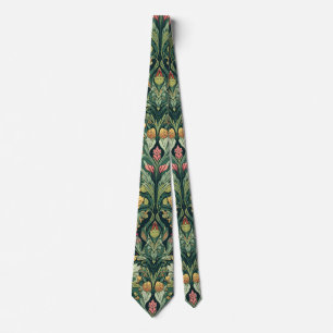 William Morris Zeewier Vintage Bloem art nouveau Stropdas