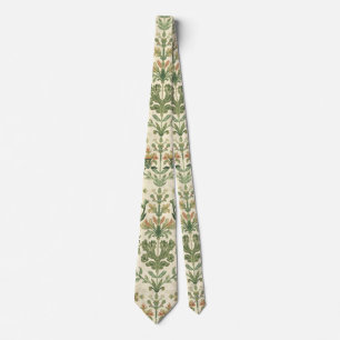 William Morris Zeewier Vintage Bloem Art Nouveau Stropdas