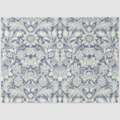 William Morris Zonnebloem Blauw en Wit Decoupage Tissuepapier (Voorkant)