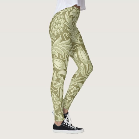 William Morris Zonnebloem Bloemen Bloemen Botanisc Leggings (Rechts)