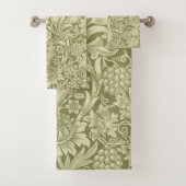 William Morris Zonnebloem Groene Bloem Bad Handdoek (Insitu)