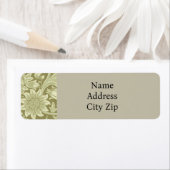 William Morris Zonnebloem Groene Bloem Etiket (Insitu)