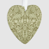 William Morris Zonnebloem Groene Bloem Ornament (voorkant)