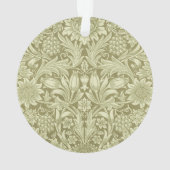 William Morris Zonnebloem Groene Bloem Ornament (achterkant)