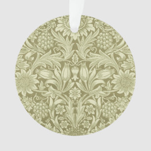 William Morris Zonnebloem Groene Bloem Ornament