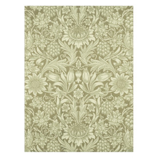 William Morris Zonnebloem Vintage Olijfgroene Dama Tafelkleed