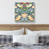 William Morris's aardbeiendief Canvas Afdruk (Insitu (Slaapkamer))