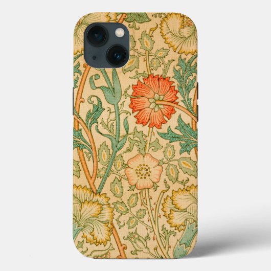 William Morris's roze en Roos beroemde patroon Case-Mate iPhone Case (Achterkant)