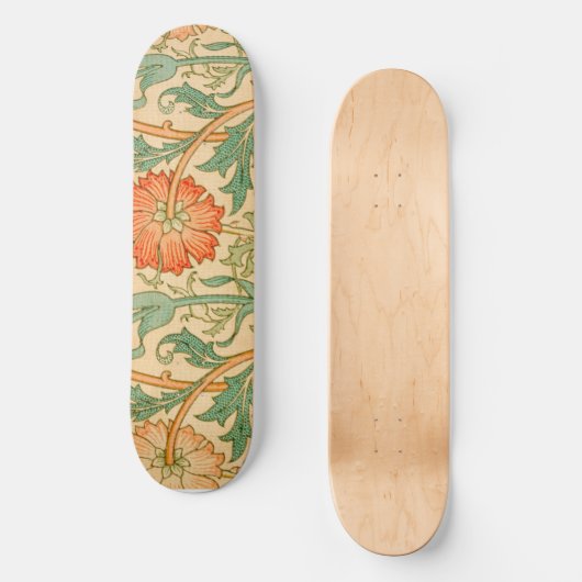 William Morris's roze en Roos beroemde patroon Skateboard (Voorkant)