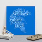 William Name Cloud Personnalisable Poster