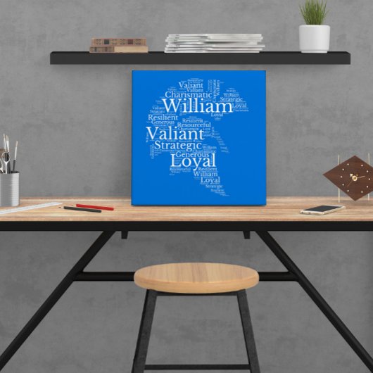 William Name Cloud Personnalisable Poster