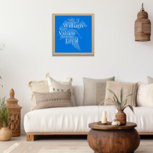 William Name Cloud Personnalisable Poster