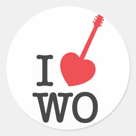 William Ocean Ronde Sticker (Voorkant)