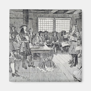 William Penn in Conferentie met de kolonisten Magneet