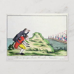 William Pitt Observing the French Squadron Briefkaart