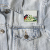 William Pitt Observing the French Squadron Vierkante Button 5,1 Cm (In situ)