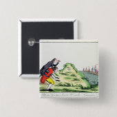 William Pitt Observing the French Squadron Vierkante Button 5,1 Cm (Voorkant /achterkant)