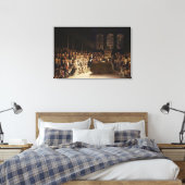 William Pitt spreekt het Parlement toe Canvas Afdruk (Insitu (Slaapkamer))