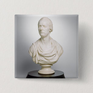 William Pitt the Younger (1759-1806) 1807 (marmer) Vierkante Button 5,1 Cm