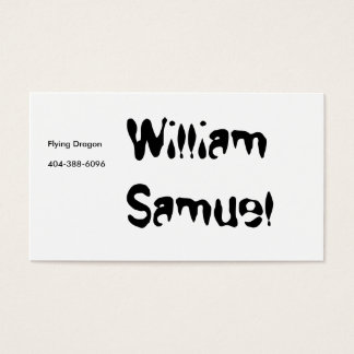 William Samuel, Dragon volant