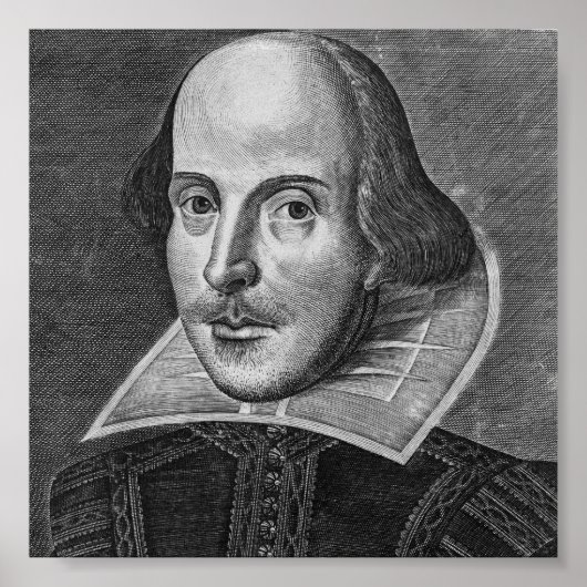 William Shakespeare 1623 Poster (Voorkant)