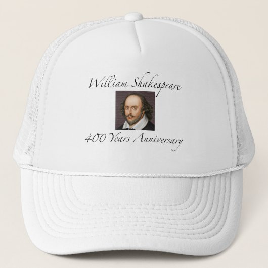 William Shakespeare 400 jaar Jubileum Trucker Pet (Voorkant)