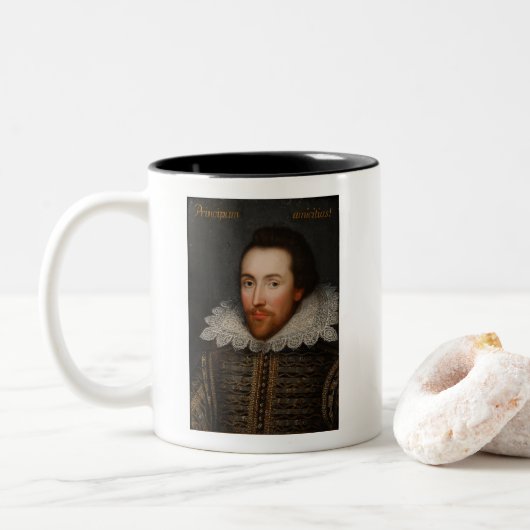 william-shakespeare-62936 tweekleurige koffiemok (Met donut)