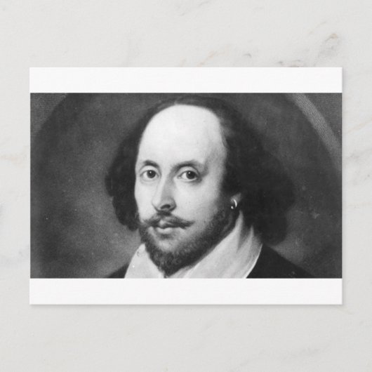 William Shakespeare Briefkaart (Voorkant)