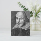 William Shakespeare Briefkaart (Staand voorkant)